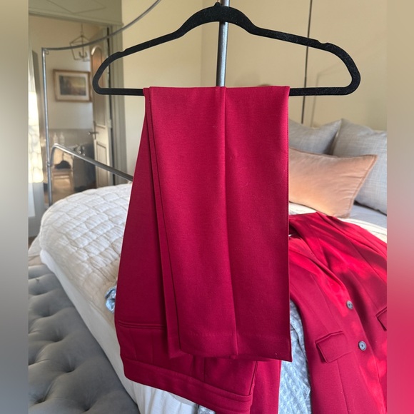 Ann Taylor Red Blazer and Pants Set - Picture 3 of 7